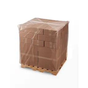 32" x 28" x 72" x 4 mil Clear Eco-Manufactured Plastic Pallet Top Covers (Roll of 55)
