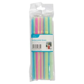 Ashley Housewares Biodegradable Straws 40 Pack