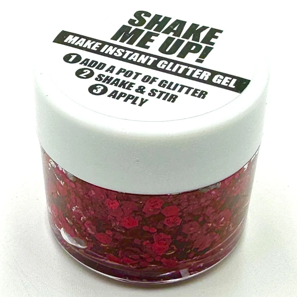 Biodegradable Glitter Gel - Holographic Red (Chunky Mix)