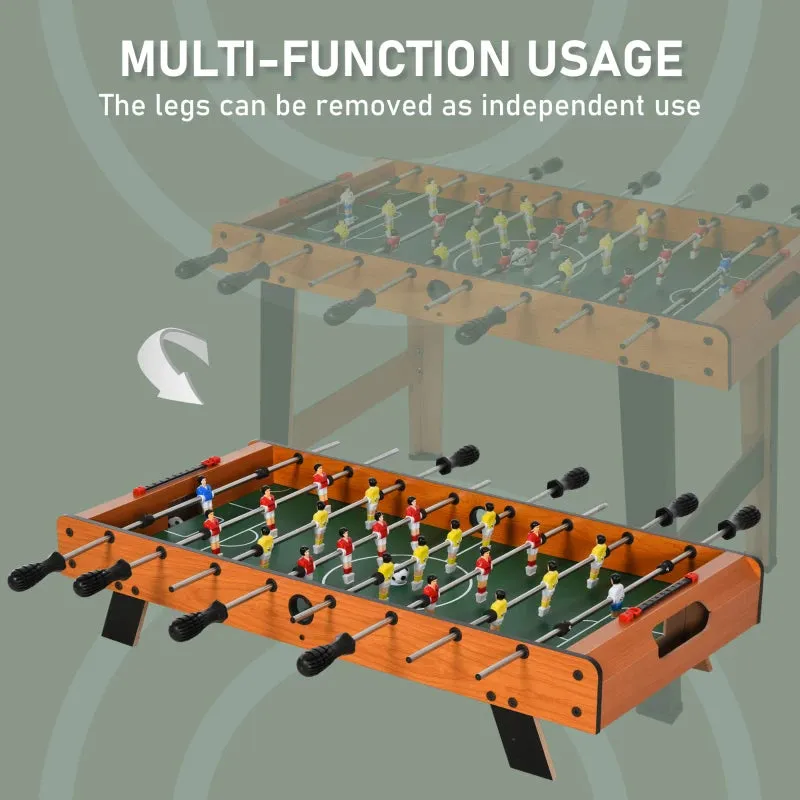 Black 84.5cm Heavy Duty Football Table for Arcades, Pub, Game Room