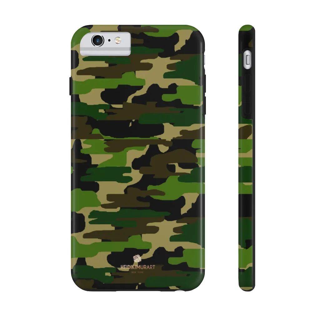 Classic Green Camo iPhone Case, Camouflage Case Mate Tough Samsung Galaxy Phone Cases