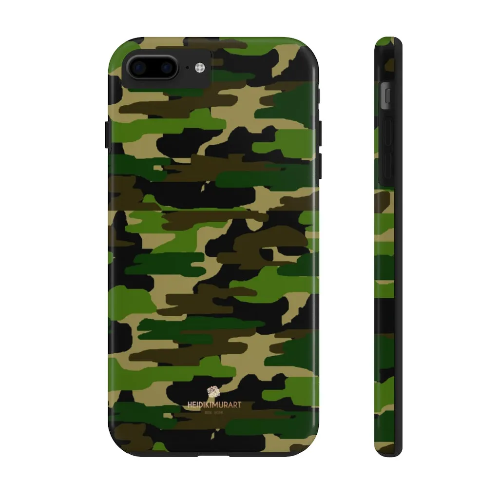 Classic Green Camo iPhone Case, Camouflage Case Mate Tough Samsung Galaxy Phone Cases