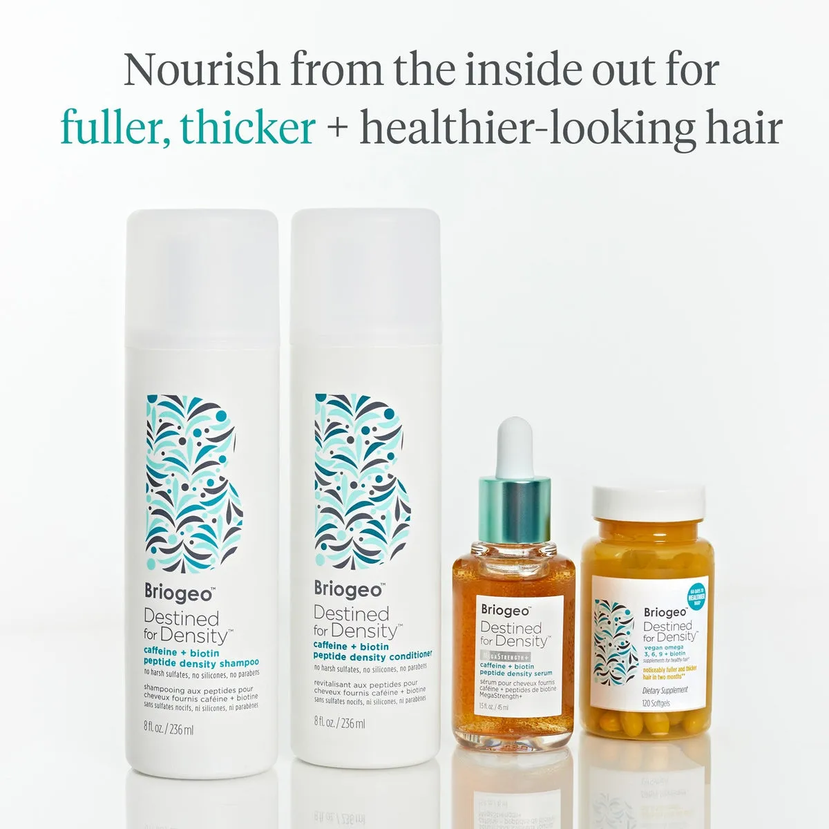 Destined For Density Vegan Omega 3, 6, 9   Biotin Supplements For Healthy Hair