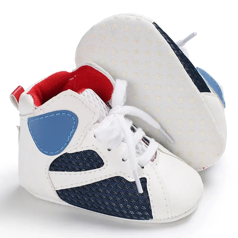 Fashion Baby Shoes Casual Shoes Boys Soft Bottom Baptism Shoes Sneakers Freshman Comfort First Walking Shoes