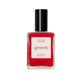 Green Nail Polish - Poppy Red
