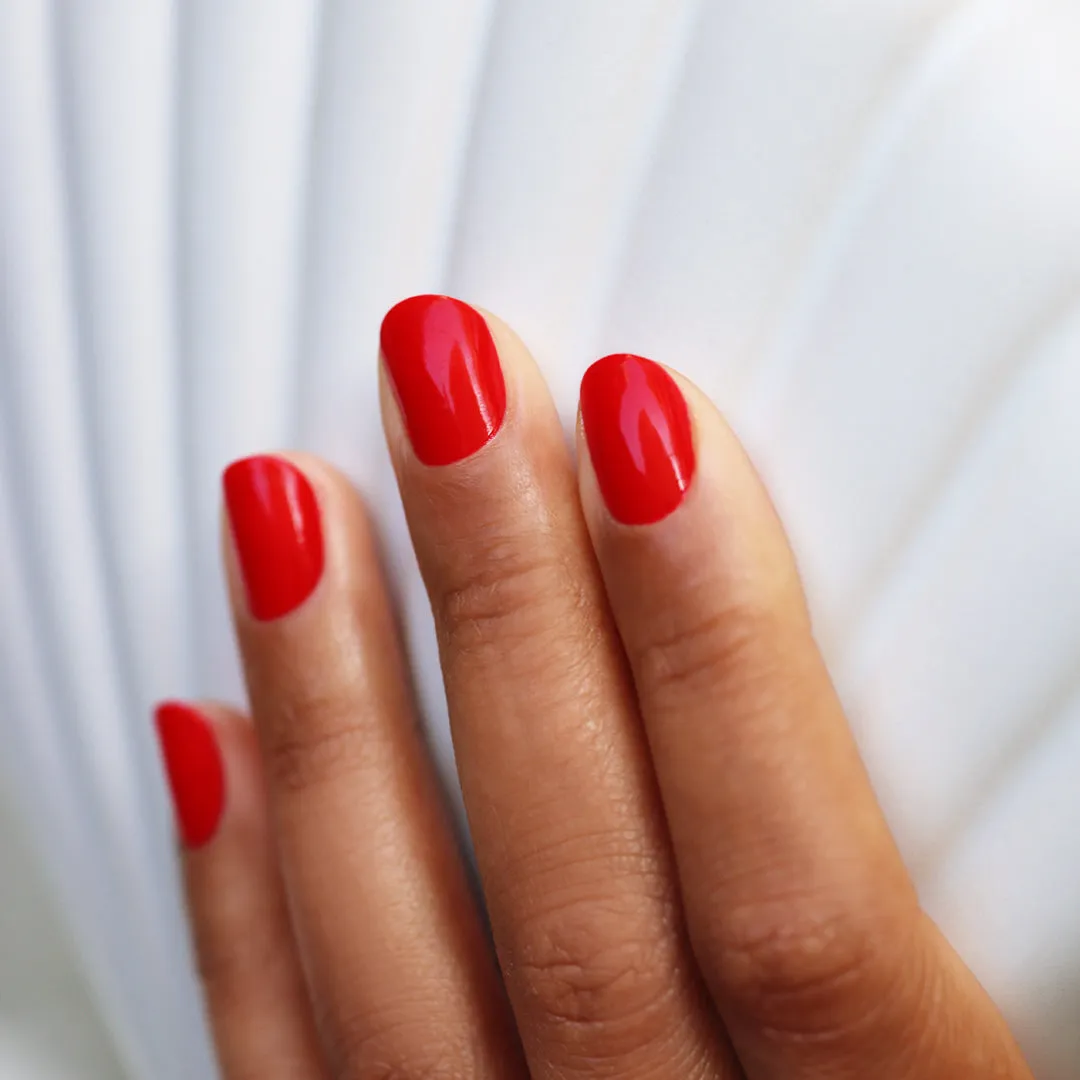 Green Nail Polish - Poppy Red