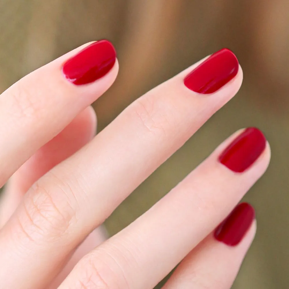 Green Nail Polish - Red Cherry