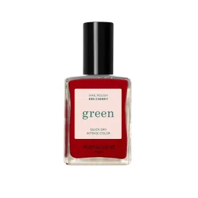 Green Nail Polish - Red Cherry