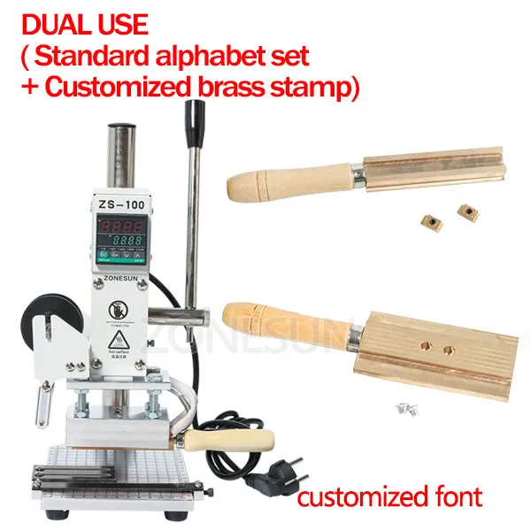 Hot Foil Stamping Machine Manual Bronzing Machine for PVC Card leather and paper stamping machine