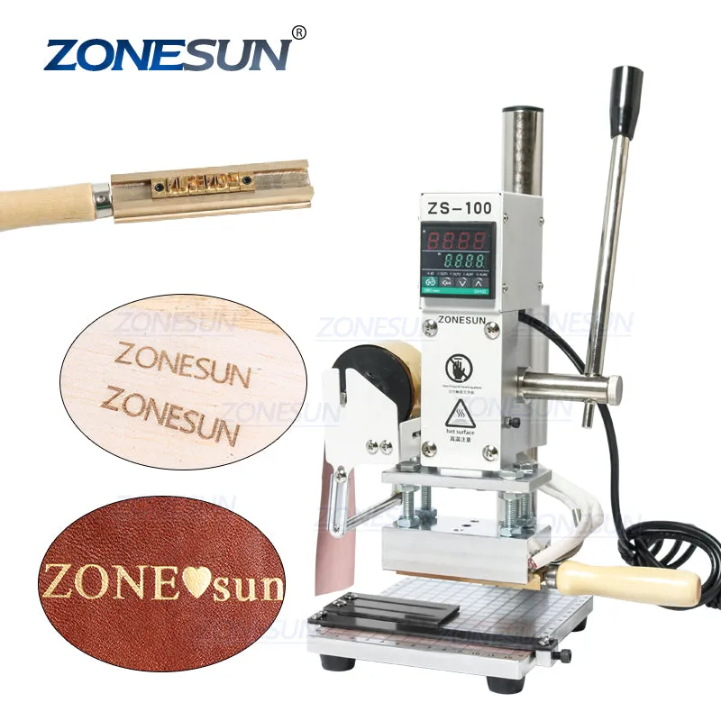 Hot Foil Stamping Machine Manual Bronzing Machine for PVC Card leather and paper stamping machine