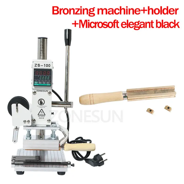 Hot Foil Stamping Machine Manual Bronzing Machine for PVC Card leather and paper stamping machine