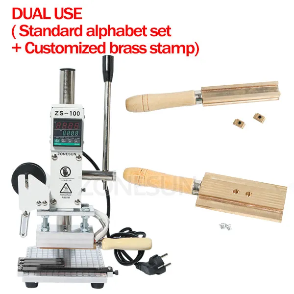 Hot Foil Stamping Machine Manual Bronzing Machine for PVC Card leather and paper stamping machine