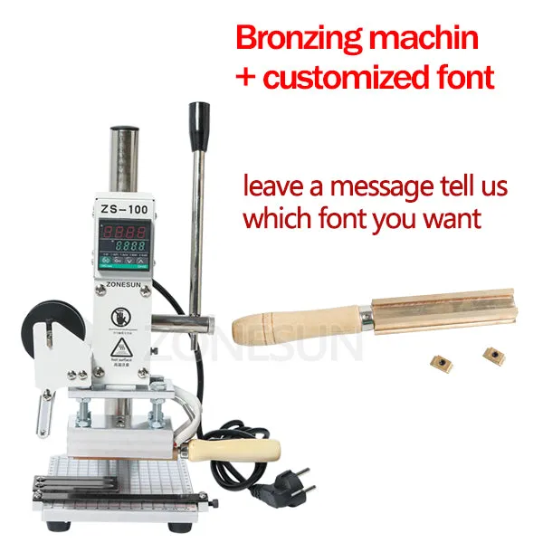 Hot Foil Stamping Machine Manual Bronzing Machine for PVC Card leather and paper stamping machine
