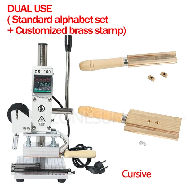 Hot Foil Stamping Machine Manual Bronzing Machine for PVC Card leather and paper stamping machine