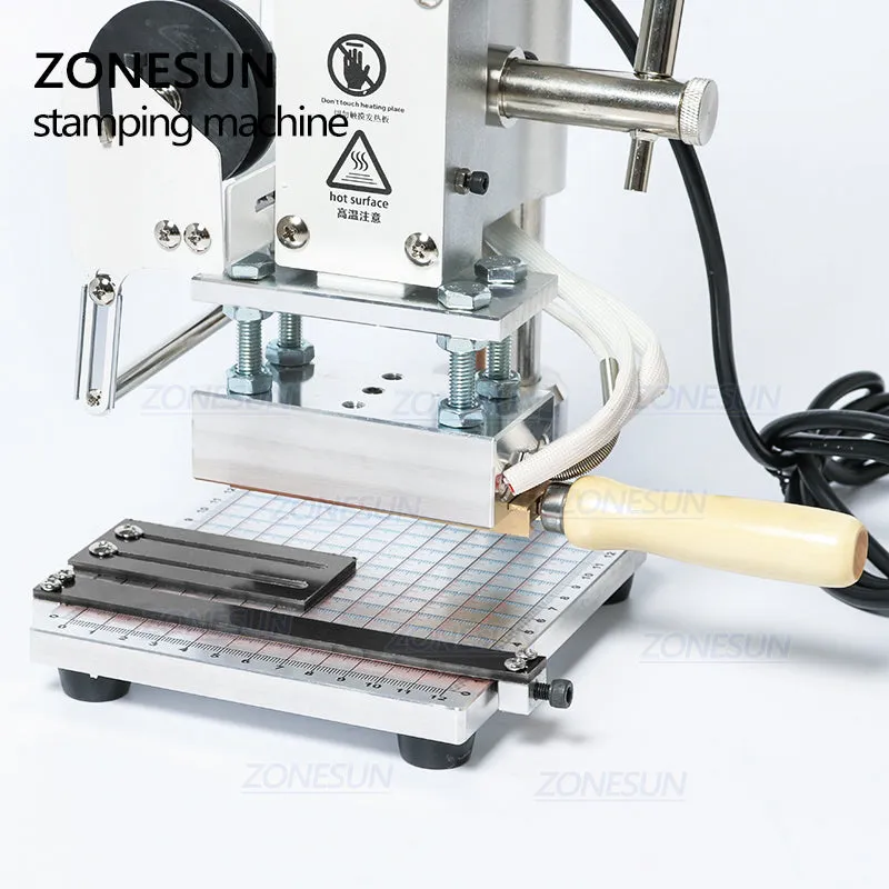 Hot Foil Stamping Machine Manual Bronzing Machine for PVC Card leather and paper stamping machine