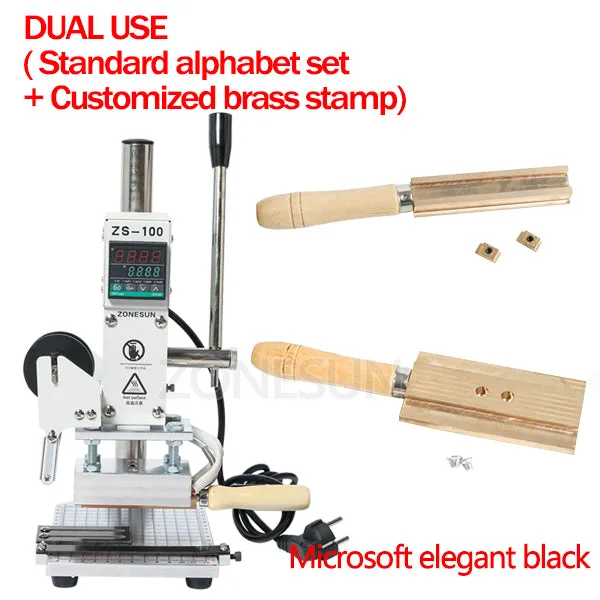 Hot Foil Stamping Machine Manual Bronzing Machine for PVC Card leather and paper stamping machine