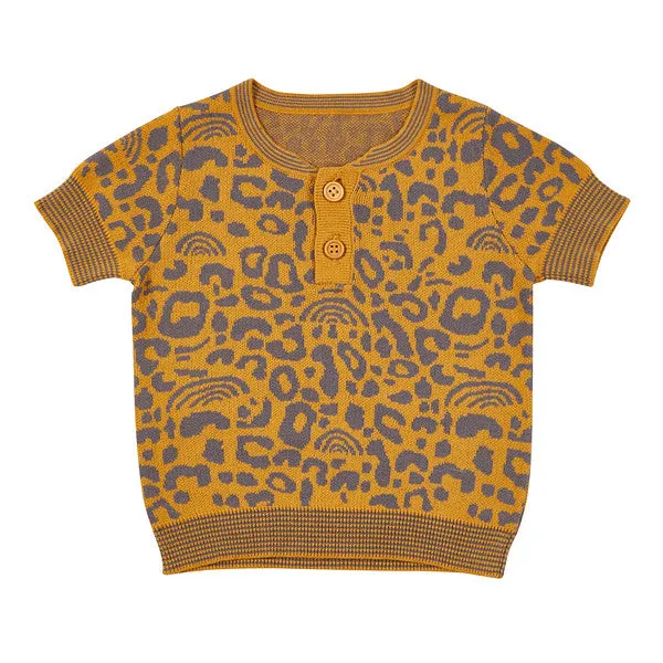 Joey Knit Tee - Mustard