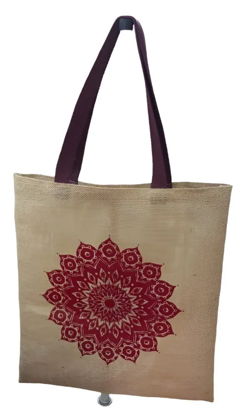 Jute Mandala Shoulder Bag
