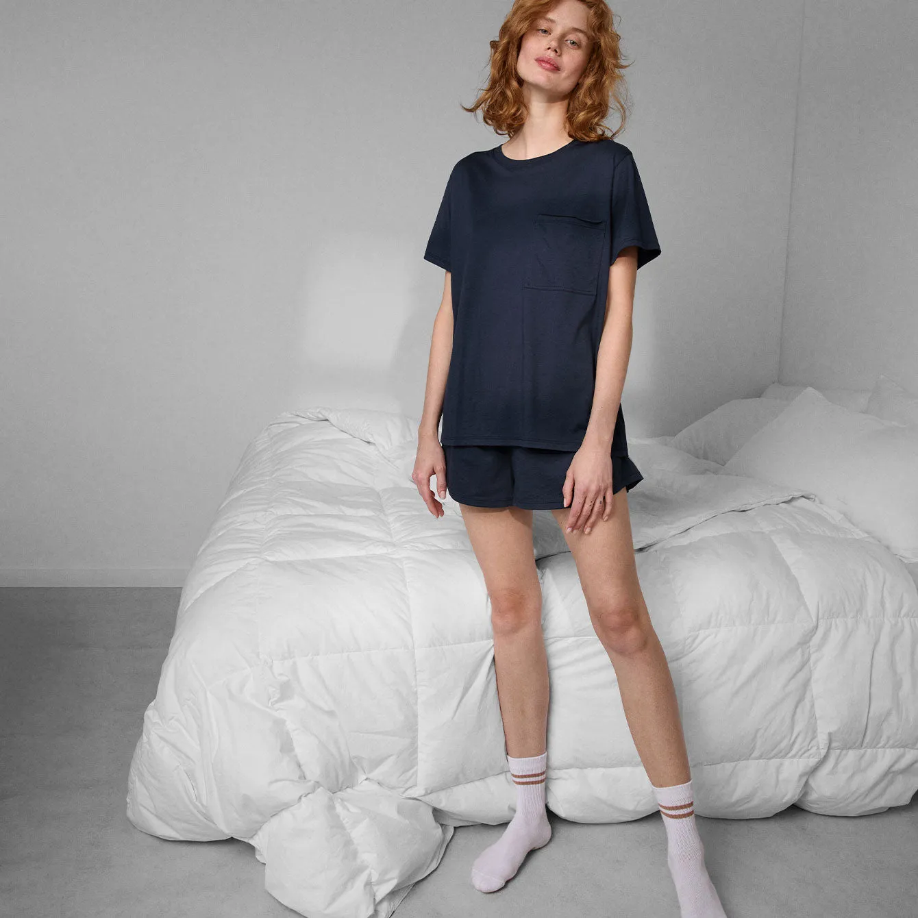 Organic Pima Tee Short Set