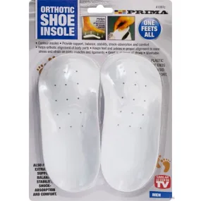 Prima Mens Orthotic Shoe Insoles 2 Pack
