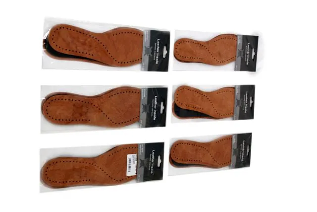 Real Leather Insoles Sizes 2 to 11