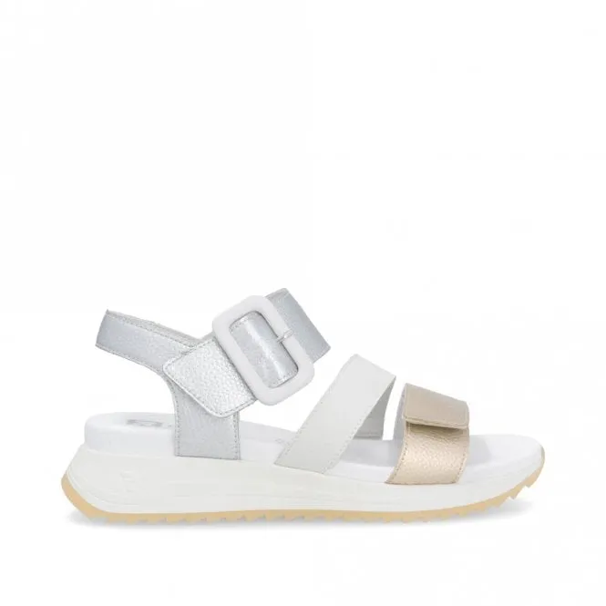Rieker - W2950-90 - Metallic Velcro Sandals