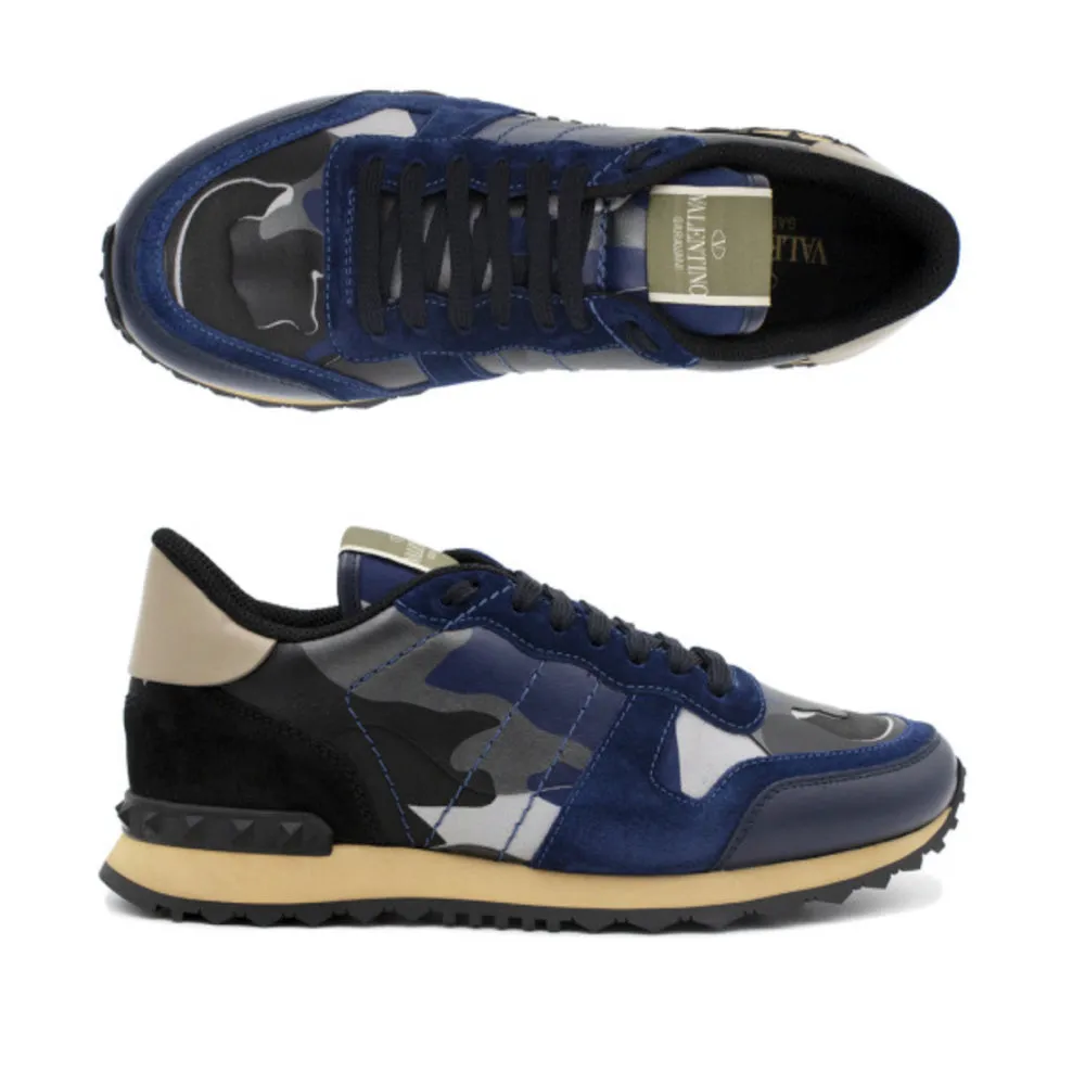 Rockrunner Camo Blue Sneakers